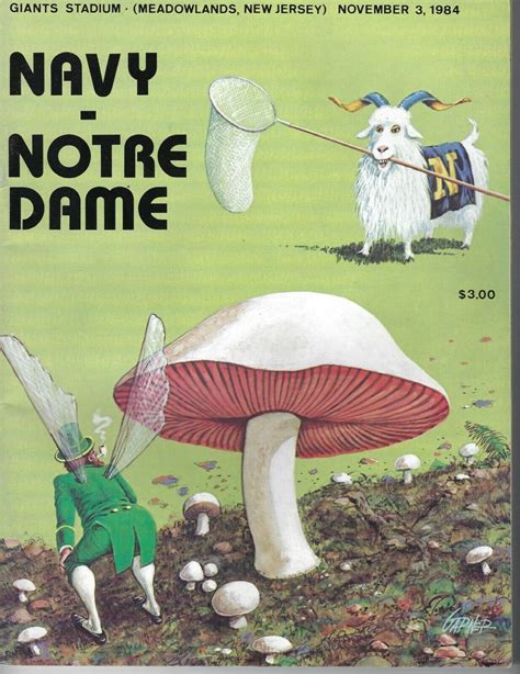 1984 11/3 football program Notre Dame Fighting Irish v Navy VG | eBay