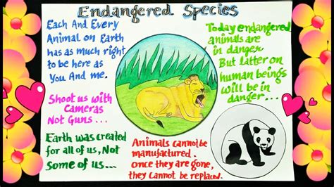 Endangered Animals Poster Project