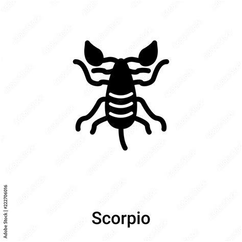 Scorpio icon vector isolated on white background, logo concept of ...