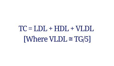 LDL and VLDL Calculation