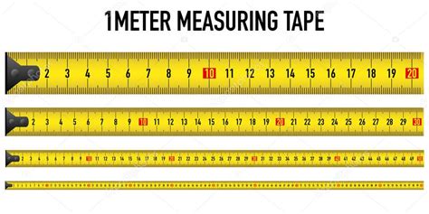 amarillo medida regla metro vector cinta métrica centímetro ilustración ...