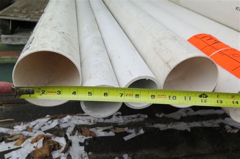 Qty 11 Misc Diameter 10' White JM Eagle 12454 PVC Sewer Pipe ASTM D2729 - Oahu Auctions