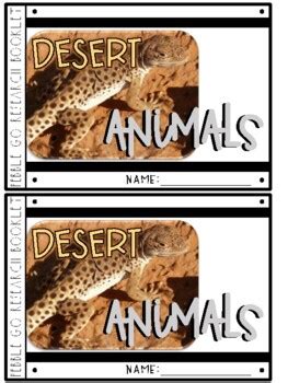 Pebble Go Research Booklet - Animal Habitats - Desert Animals | TPT