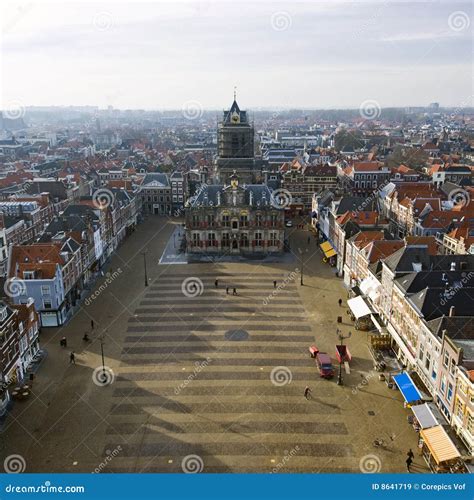 Delft Market square stock image. Image of delft, haag - 8641719