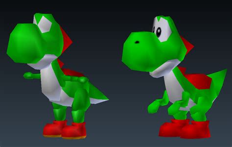 Nintendo leak: Super Mario 64 beta models for Yoshi and Whomp