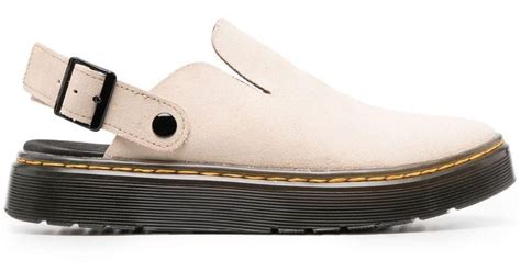 Dr. Martens Carlson Suede Mules in Natural | Lyst