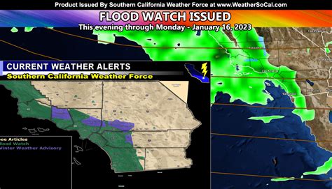 Flood Watch Reissued for Parts of Southern California with Second Storm System of the weekend ...