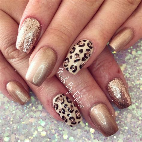 Bronze Leopard Print Nail Art #holidaynails | Leopard nails, Leopard print nails, Maroon acrylic ...