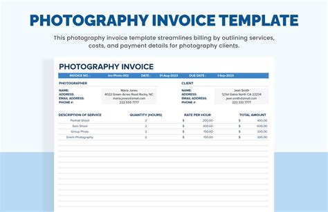 Photography Invoice Template Printable Invoice Templa - vrogue.co