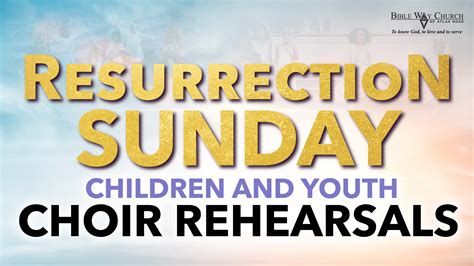 Children’s Choir for Resurrection Sunday | Bible Way Church of Atlas Road