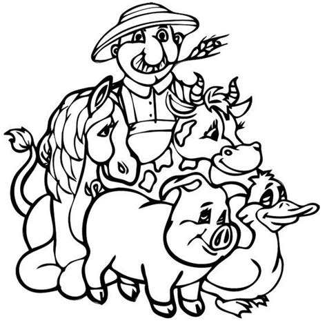 Old Macdonald Had A Farm Printable Coloring Pages - engienBeck