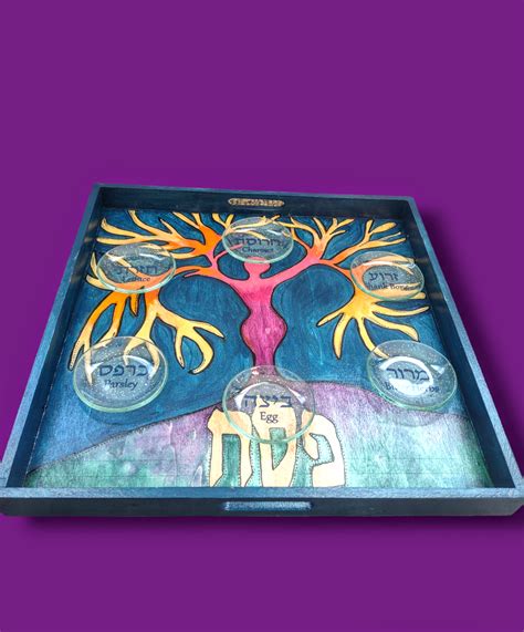 Hand Painted Goddess Tree of Life Seder Plate – Eclecticjudaica