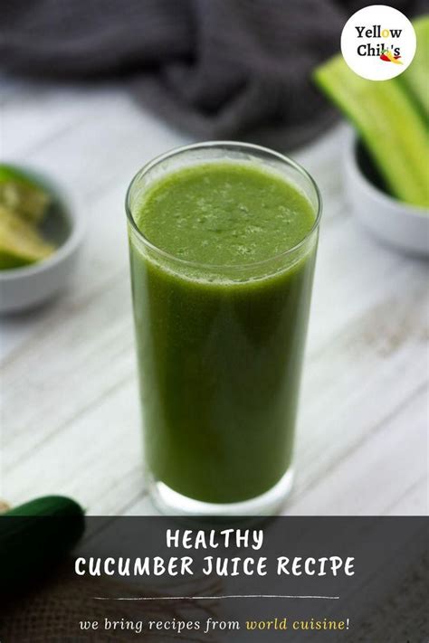 Cucumber Juice Recipe [Video] | Recipe [Video] | Healthy drinks ...