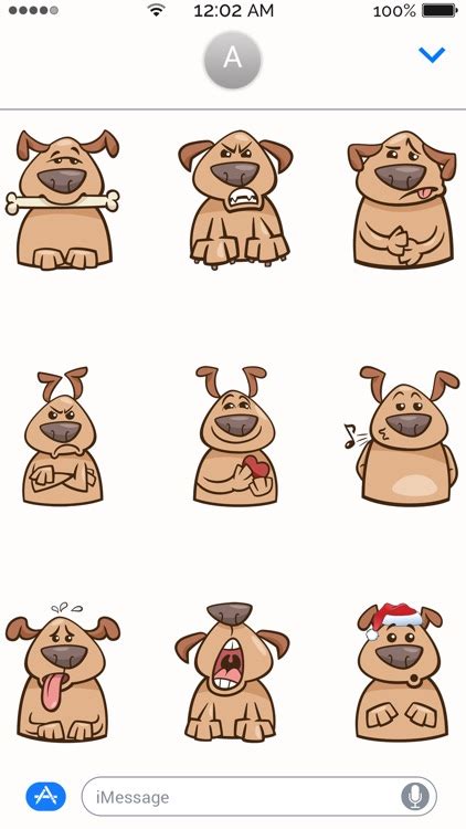 Dog Emoji Stickers by Apeiront Solutions Private Limited