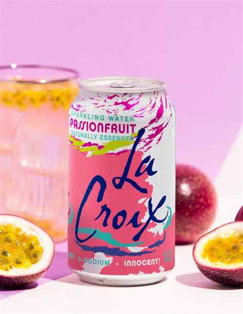 Natural LaCroix Passionfruit flavored Sparkling Water