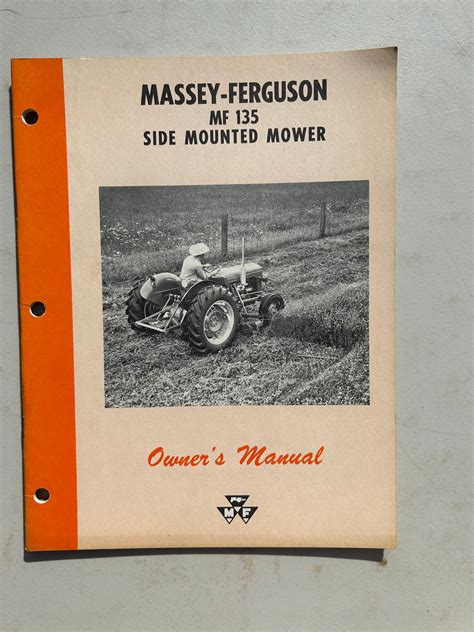 Massey Ferguson MF 135 Side Mounted Mower _ Owner’s Manual – Carmichael ...