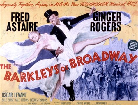 The Barkleys Of Broadway Fred Astaire Ginger Rogers 1949 Movie Poster ...