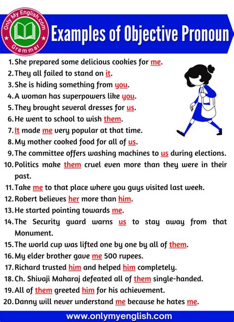 Examples Of Object Pronouns In Sentences