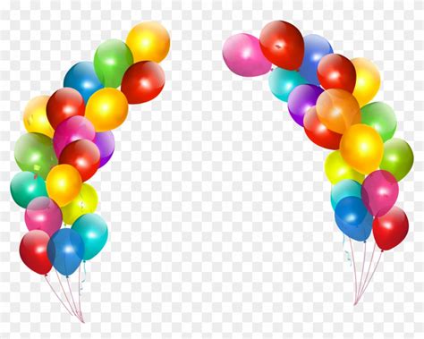Arch Clipart Real Balloon - Happy Birthday Balloons Png - Free Transparent PNG Clipart Images ...