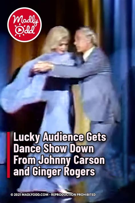 Lucky Audience Gets Dance Show Down From Johnny Carson and Ginger Rogers | Johnny carson, Ginger ...