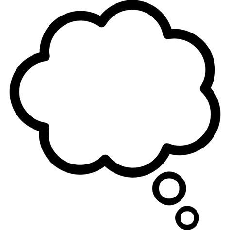 Thought cloud vector clip art | Free SVG