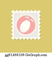 13 Beach Ball Vector Stamp Outline Clip Art | Royalty Free - GoGraph