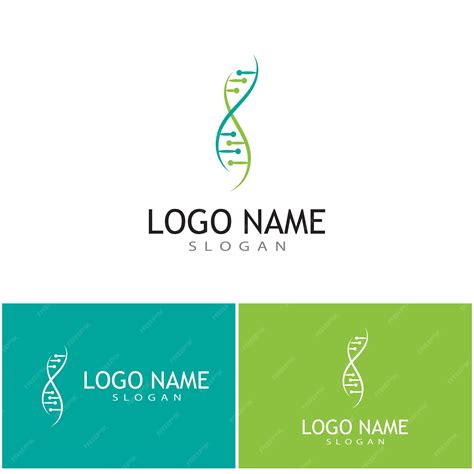 Premium Vector | Dna gene logo template vector symbol illustration