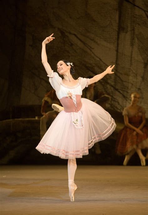 Diana Vishneva as Giselle in Act 1 of the Mariinsky Ballet's Giselle. Photo by M. Logvinov ...
