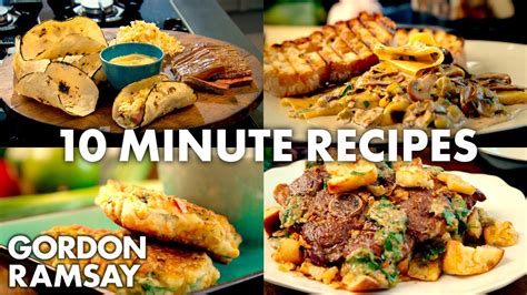 10 Minute Recipes | Gordon Ramsay | Recipe Learn