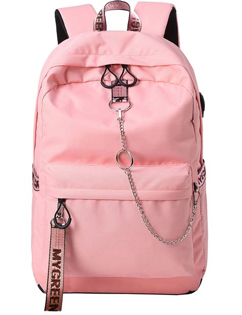 Galleon - El-fmly Fashion Backpack With USB Port College School Bags Girls Cute Bookbags Student ...