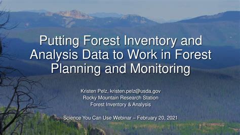 Putting Forest Inventory and Analysis data to work in forest planning and monitoring | US Forest ...