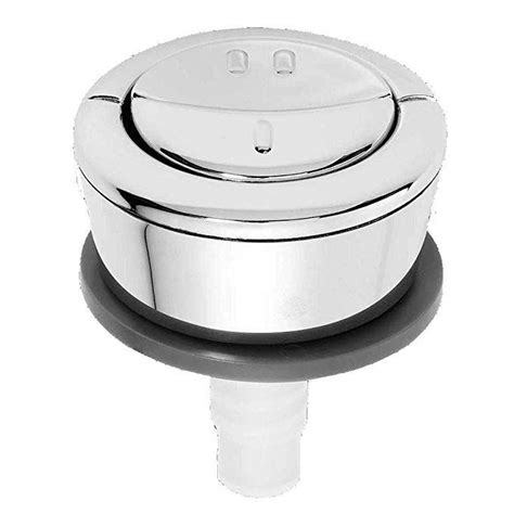 Wirquin Jollyflush Dual Flush Chrome Push Button, Toilet Flushing ...