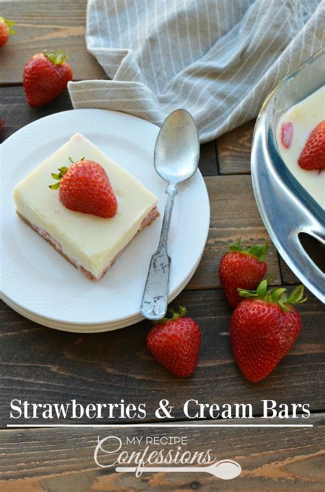 Strawberries & Cream Bars