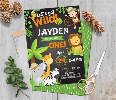 Paper & Party Supplies Jungle Birthday Jungle First Birthday Safari ...