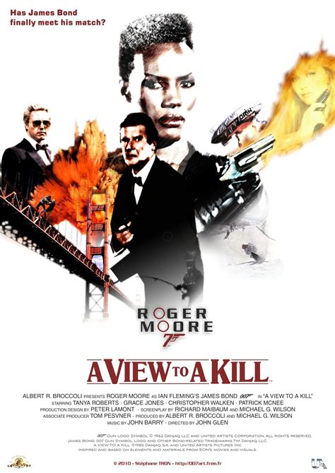 'A View To A Kill' - Poster 1 | James bond movies, James bond movie ...