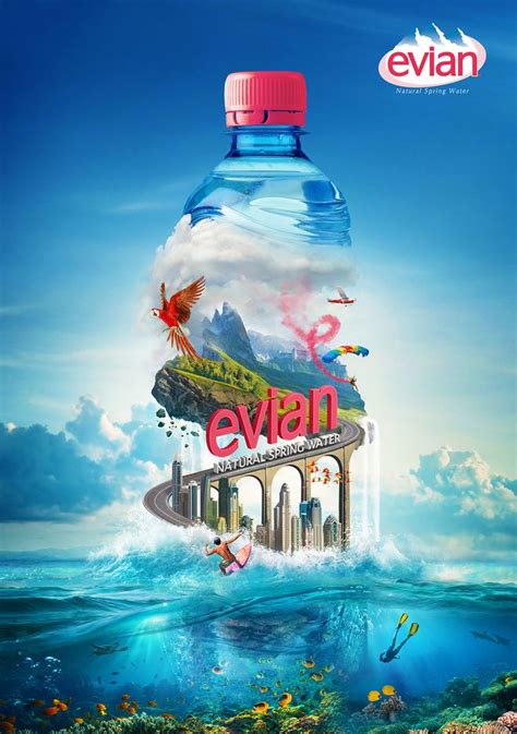 41 best Evian ads images on Pinterest | Water bottles, Bottle design and Package design