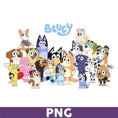 Bluey Character Png, Bingo Png, Family Bluey Dog Png, Bluey - Inspire ...