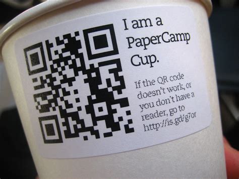 I am a PaperCamp Cup. | If the QR code doesn't work, or you … | Flickr