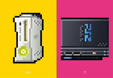 Game Console Themed Posters with Pixel Art Style | Gadgetsin