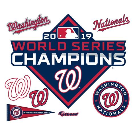 Washington Nationals: 2019 World Series Champions Logo - Giant ...