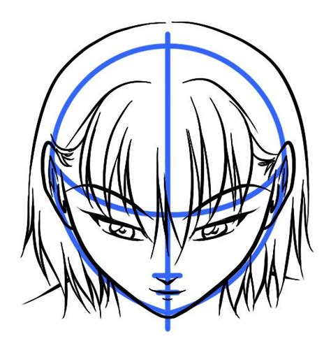 Anime Face Looking Up Drawing - bmp-tools