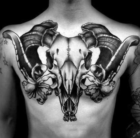 Goat Head Skull Tattoo