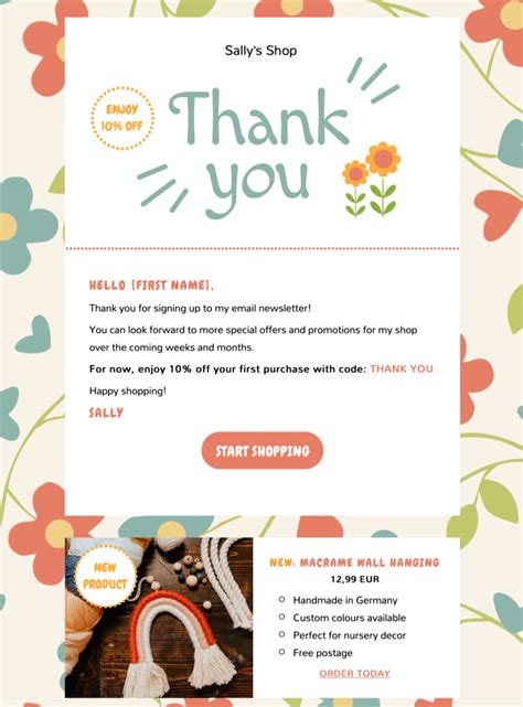 Thank You Offer HTML Email Template – Mail Designer – Create and send HTML email newsletters