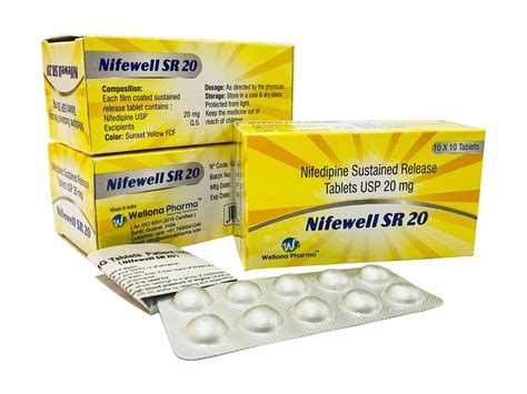 Nifedipine Tablets, Packaging Size: 10 X 10 ,Packaging Type: Blister at Rs 9/box in Surat