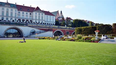 Castle Gardens - a Garden Adjacent To the Royal Castle in Warsaw from the Side of the Vistula ...