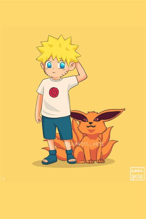 Naruto Wallpapers Baby Kurama And Naruto - IMAGESEE