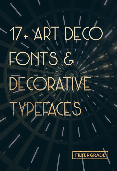 Art Deco Fonts Inspiration: 17+ Decorative Typefaces to Try - FilterGrade