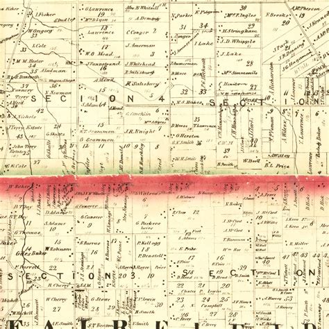 Vintage Map of Huron County, Ohio 1859 by Ted's Vintage Art