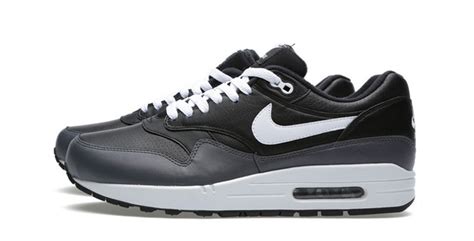 Nike Air Max 1 Leather Black/White/Dark Grey | Nice Kicks