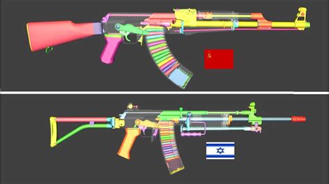 comparison betwen AK-47 and IMI Galil | WOG | With Commentary - YouTube